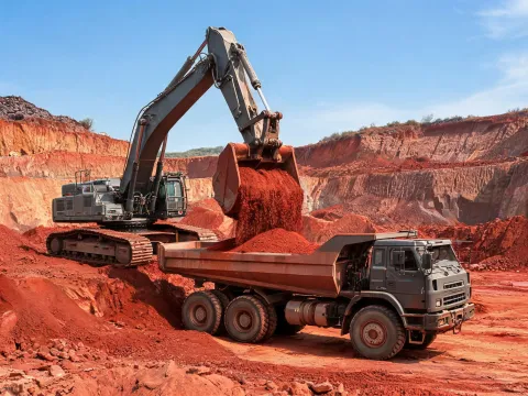 Quarry mass excavation loading